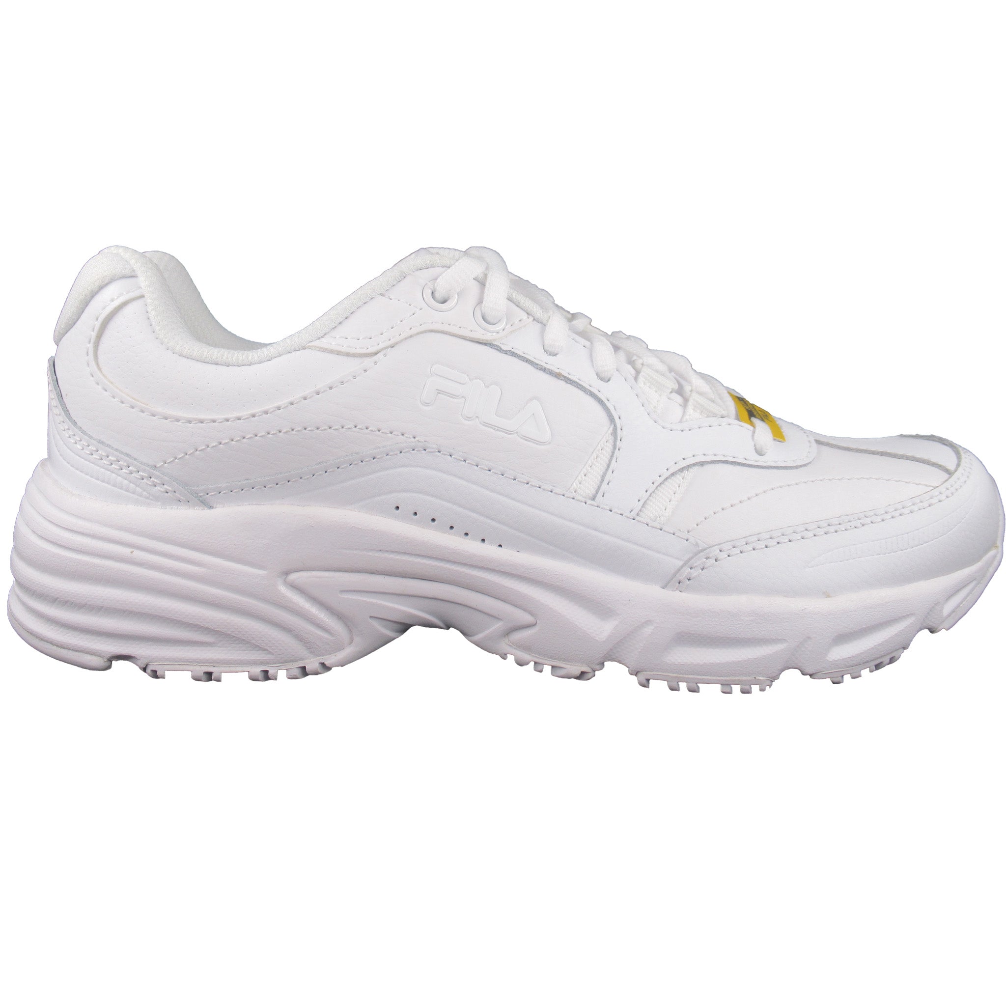 fila slip resistant shoes white