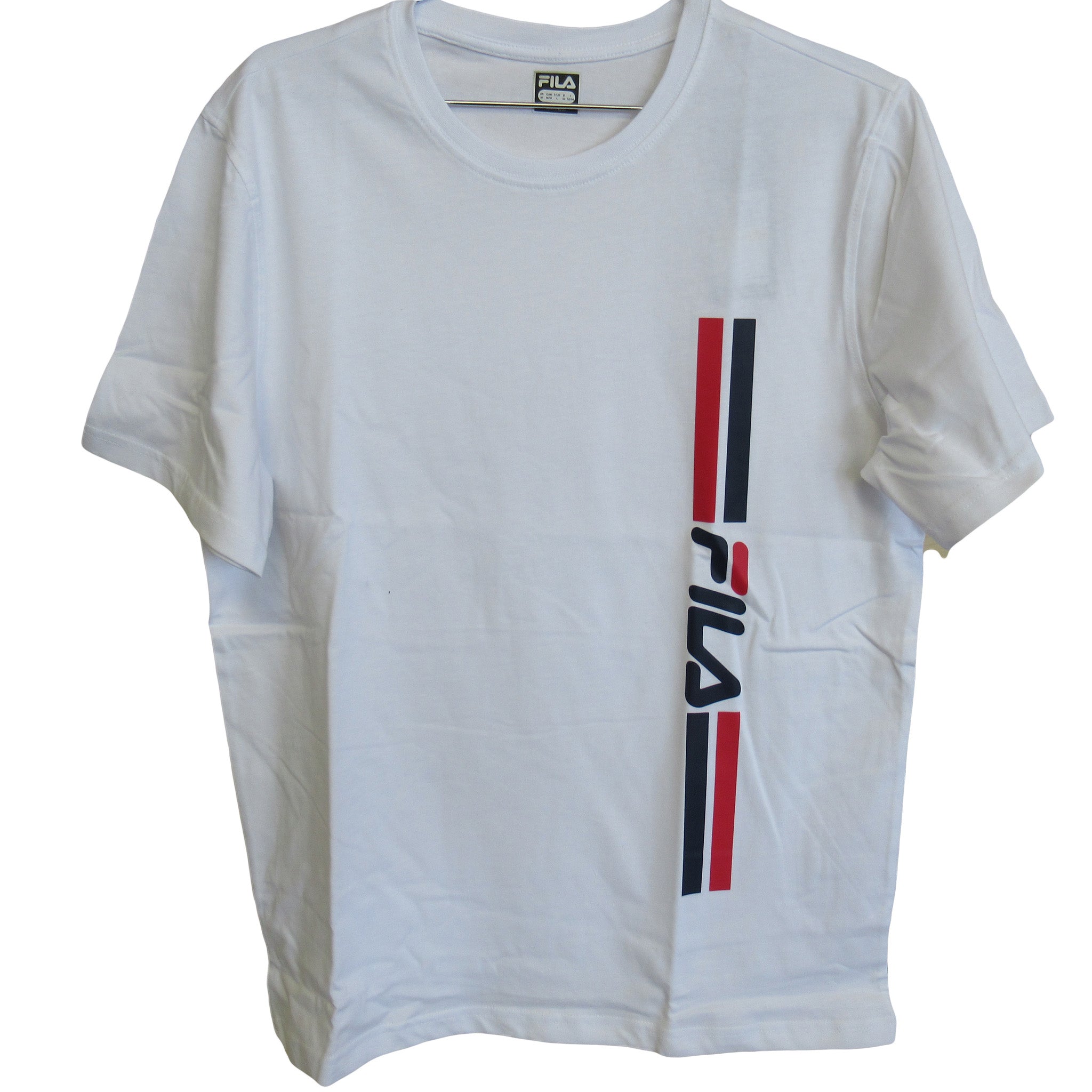 Fila Mens Casual Vertical Logo Short Tee T-Shirt SM933696 eBay