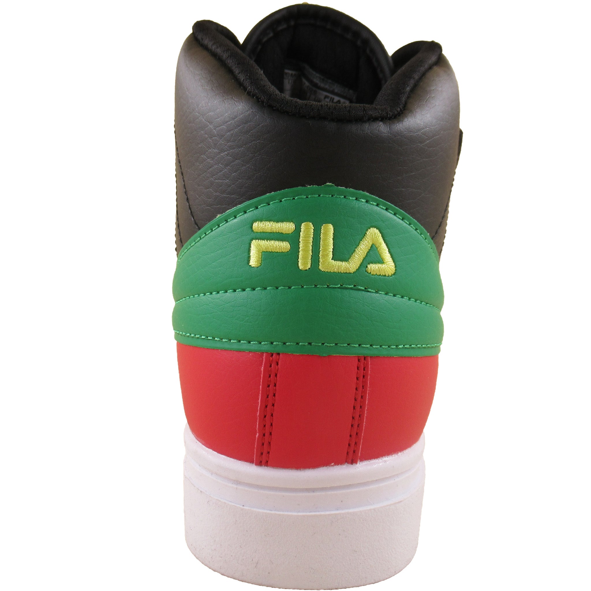 fila black and green shoes
