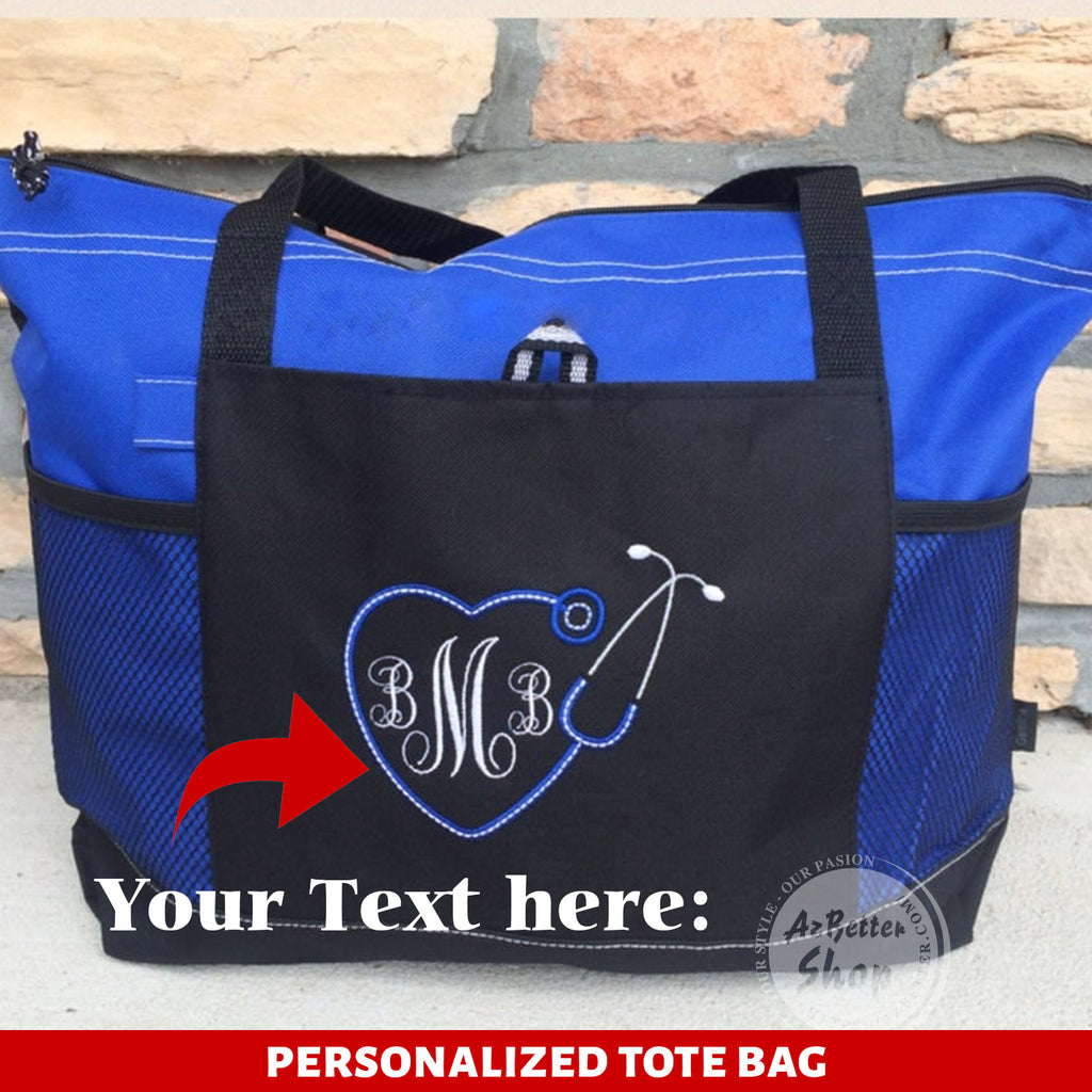 personalized nurse tote