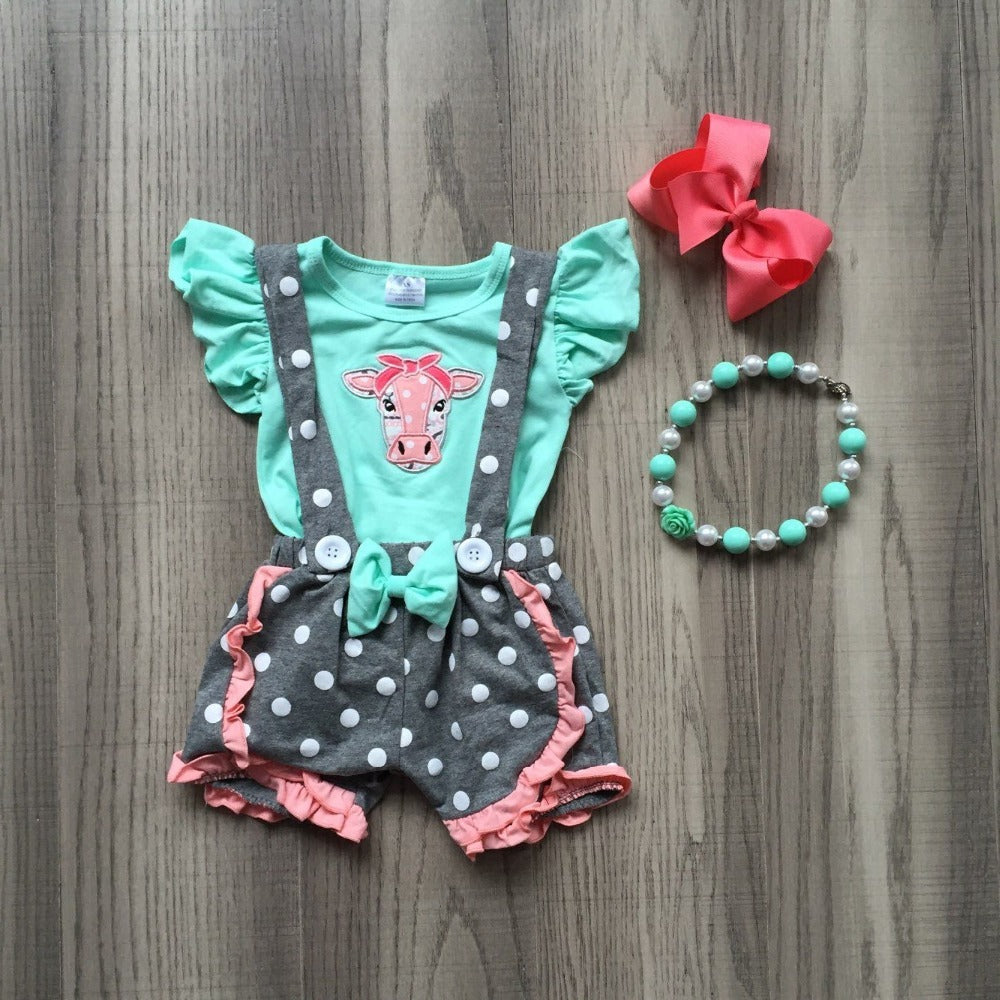 baby girl cow outfit