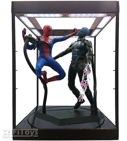 1 6 Action  Figure  Clear Display  Case with USB powered LEDs 