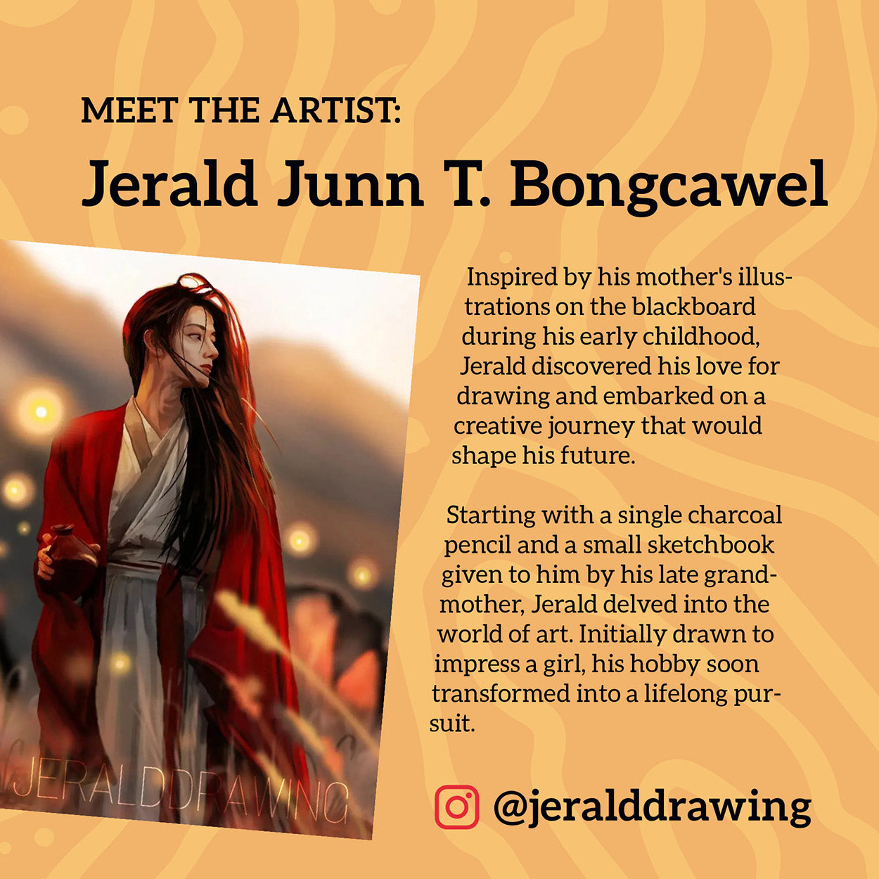 Jerald Junn T. Bongcawel Dumaguete city artist Art Craft Book Gentle People by Pinspired digital art wall decoration print