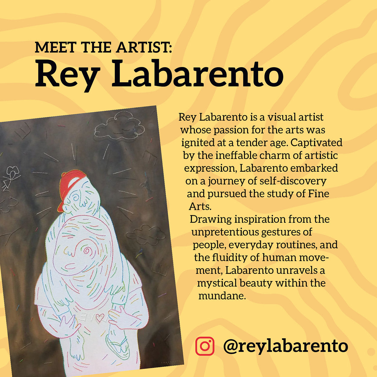 Rey Labarento Artist Bio Art Craft Book Gentle People Dumaguete city Pinspired Art Souvenirs