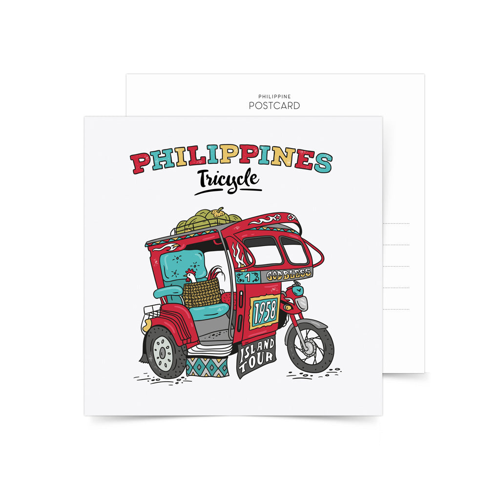 Philippine Tricycle Postcard – Pinspired Philippines