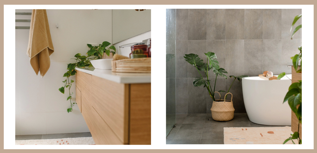 Styling with plants in the bathroom