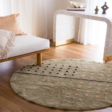 Rugs by Roo  Cotton Berber Washable Area Rugs by Oh Happy Home!