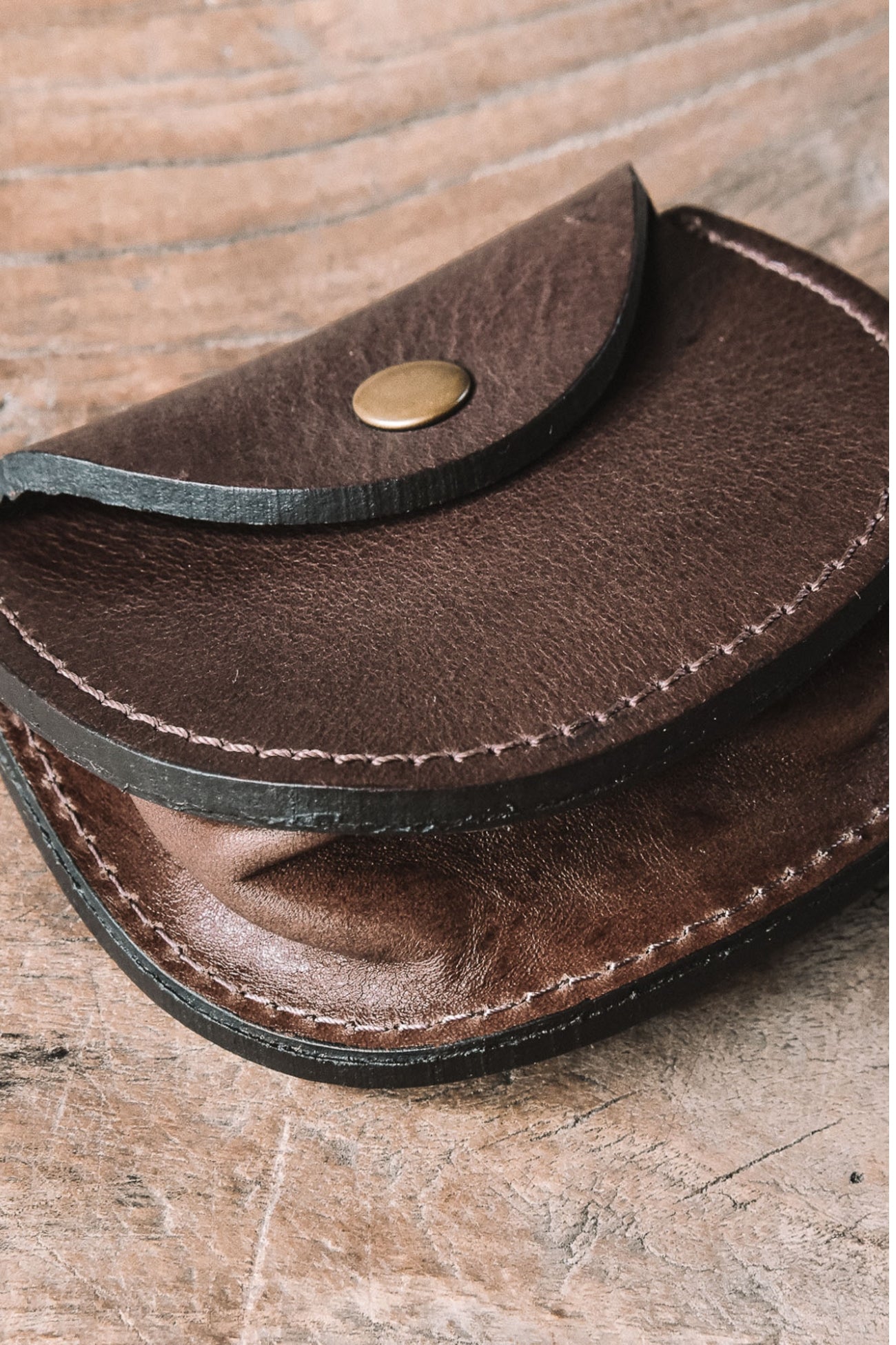 Chestnut Pouch Handcrafted Leather Belt