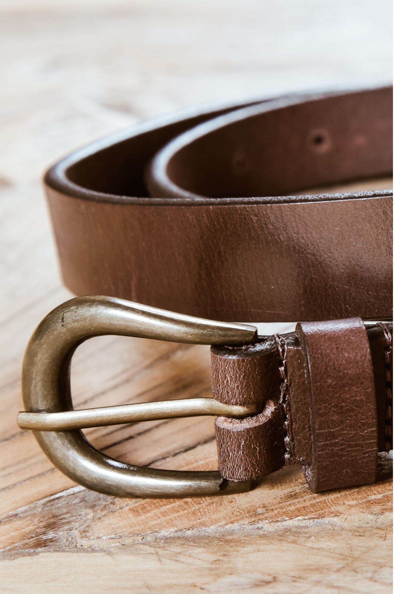 Chestnut Pouch Handcrafted Leather Belt