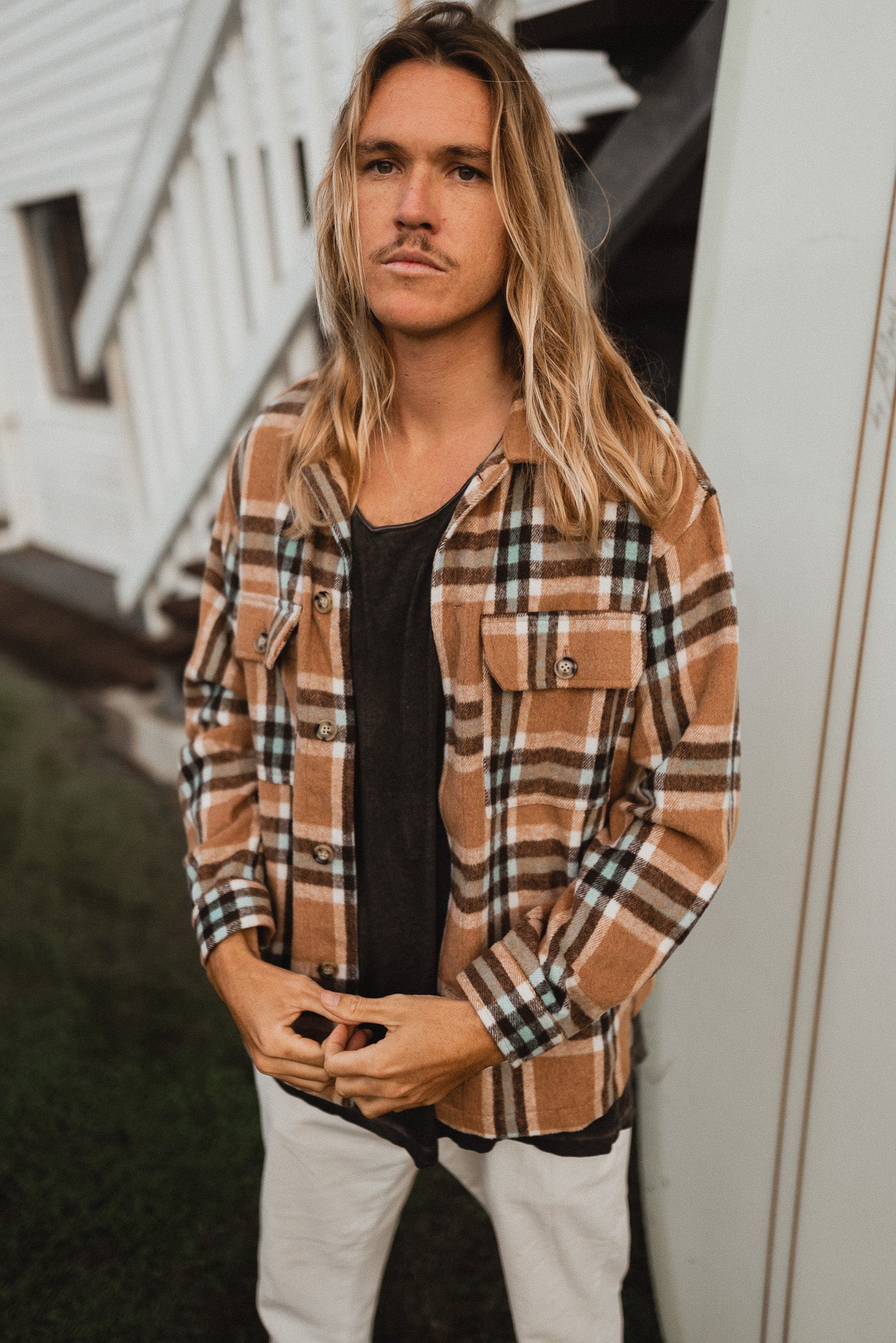 Winston - Brown Flannel Shirt/Jacket