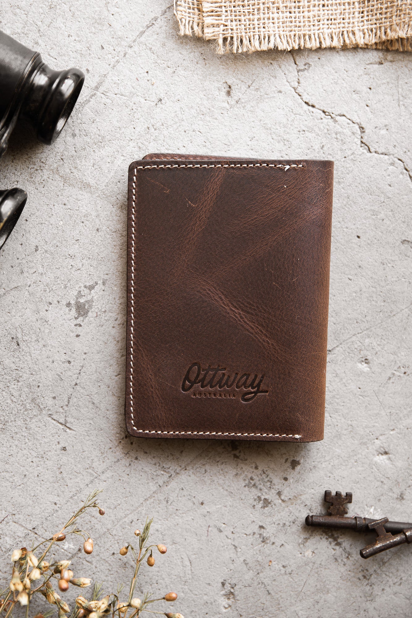 Ottway Leather Passport Holder