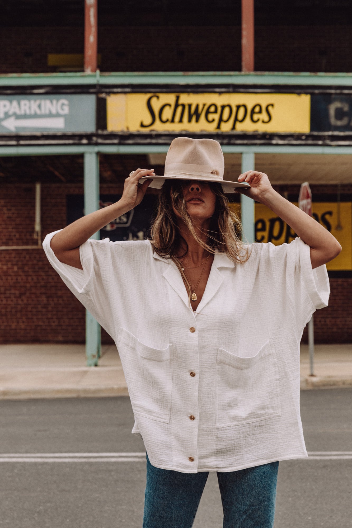 BRELLA - Women White Short Sleeve Shirt