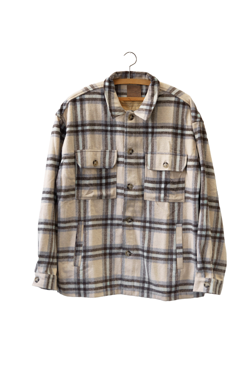 Lenny - Cream Flannel Shirt/Jacket – OTTWAY