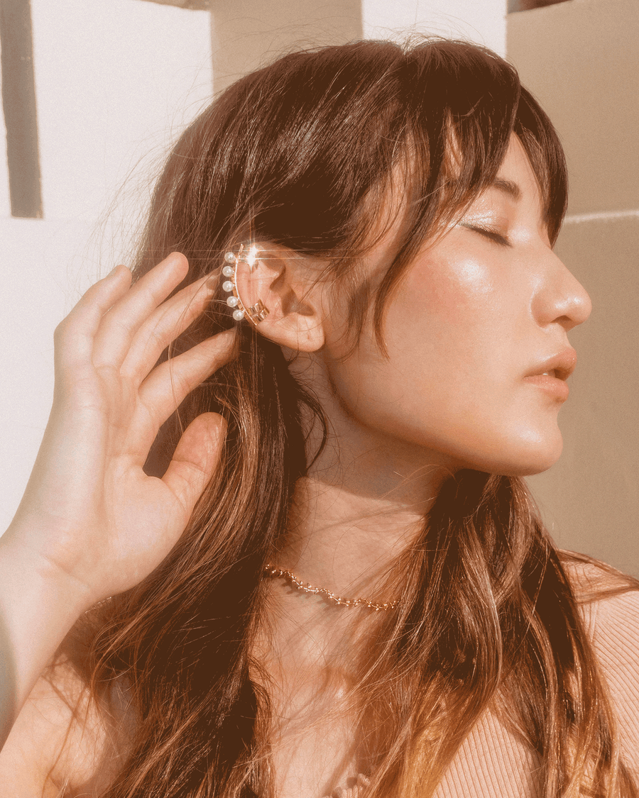 Pearl Ear Cuff | En Route Jewelry