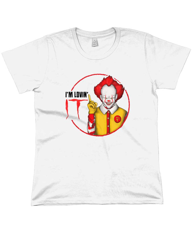 Porcupus Funny T Shirts Pennywise I M Lovin It Women S Flowy Tee Porcupus