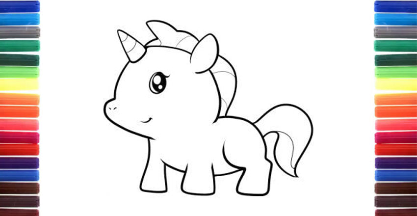 Unicorn Drawing For Kids Simple Step By Step Drawing For
