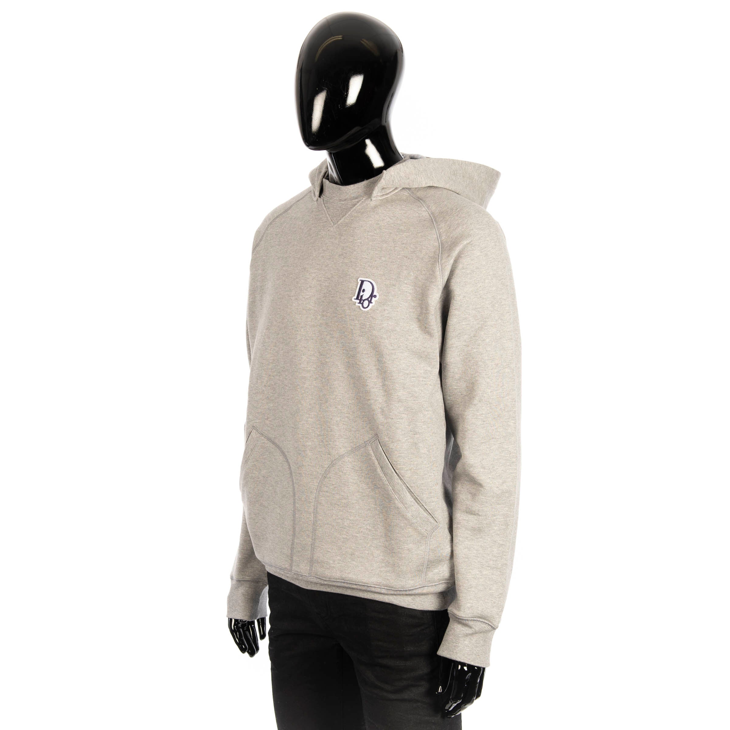 oversized dior oblique hooded sweatshirt