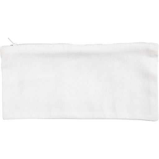 Pencil case, size 11x23 cm, 210 g, white, 1 pc