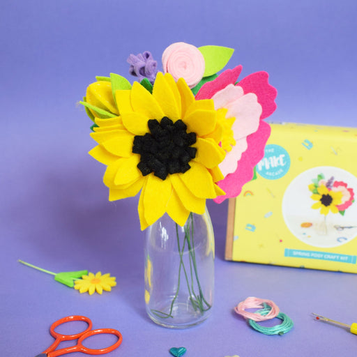 Felt Flower Craft Kit - Poppy or Sunflower — World Cup Cafe & Fair
