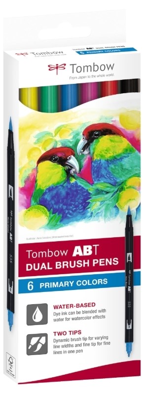 Tombow ABT Dual Brush Pens - Sunset Colours (Pack of 12)