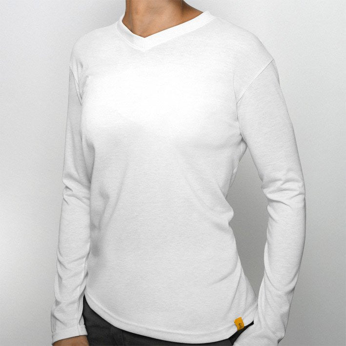 Women's Long Sleeve Smarter Basics V-Neck Tee - Sport Science