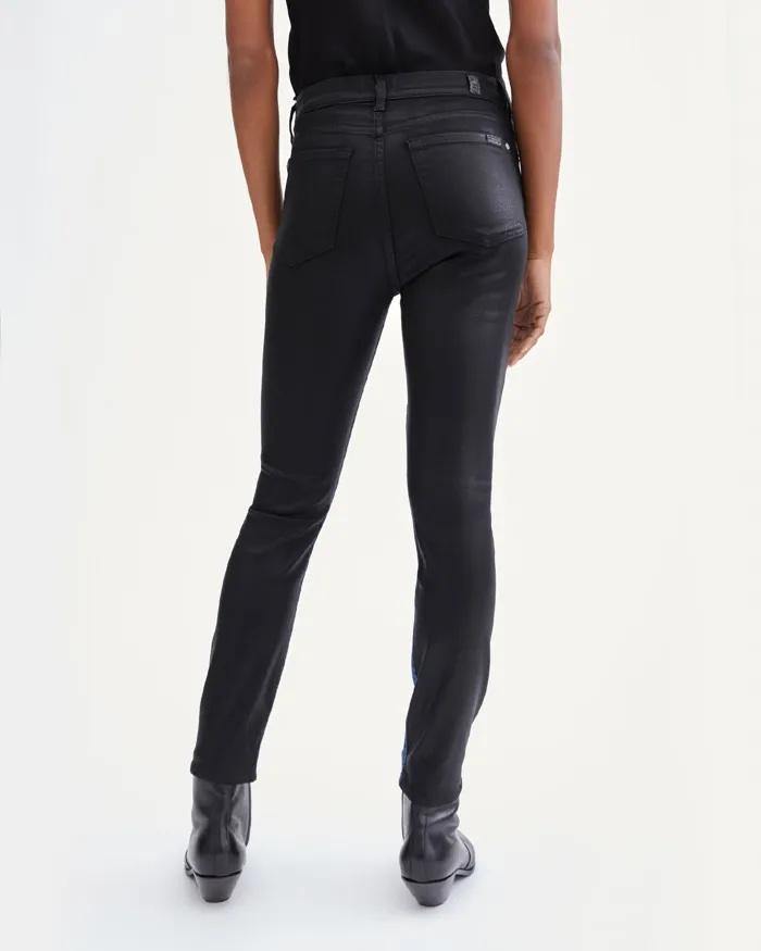 7 For All Mankind 'Coated 50/50 Highwaist Ankle Skinny'