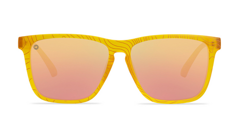 Knockaround orange sunglasses product shot