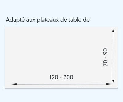 plan de travail compatible avec pied de bureau