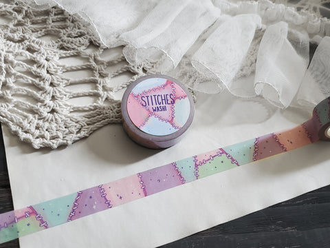 Stitches zombie pastel goth washi tape.