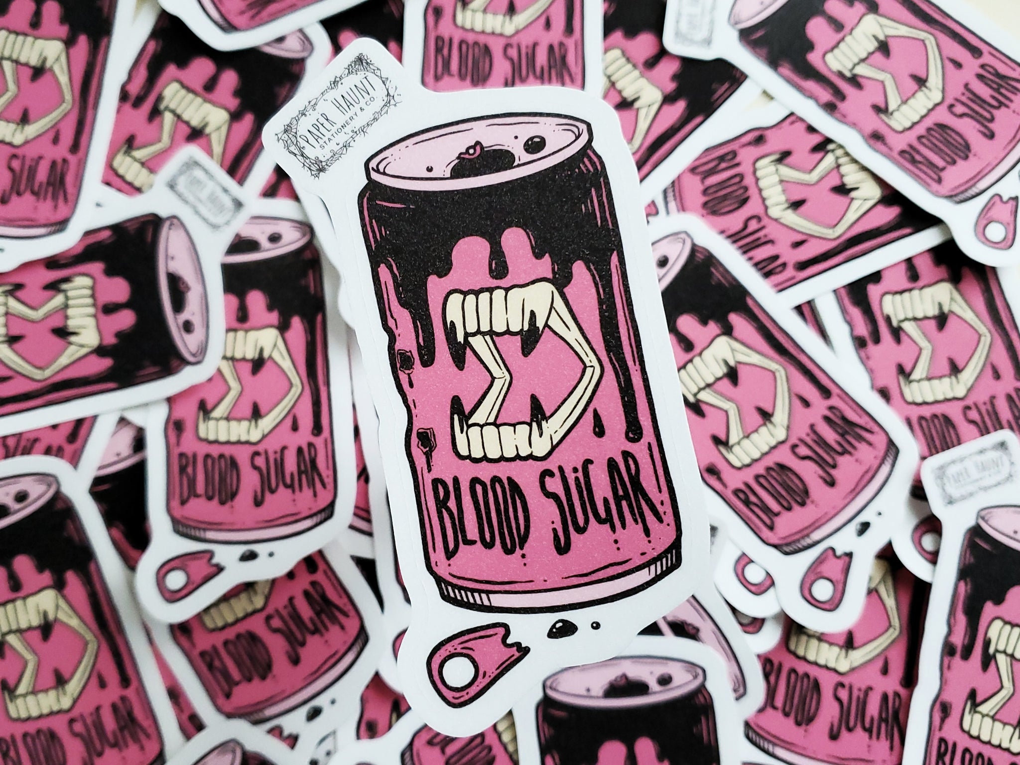 Vampire Soda Bottle Sticker – Lowbrow Misfits / White Stag Art