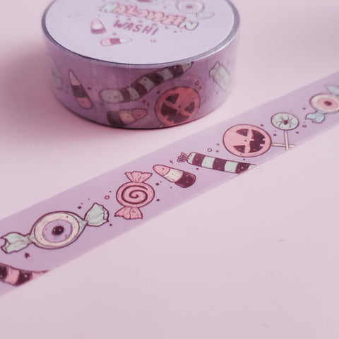 Halloween Candy pastel goth washi tape.