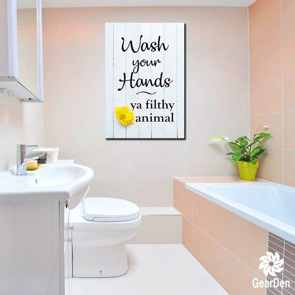 Pantone Color of the year 2024 Bathroom with funny wall art- Gear Den