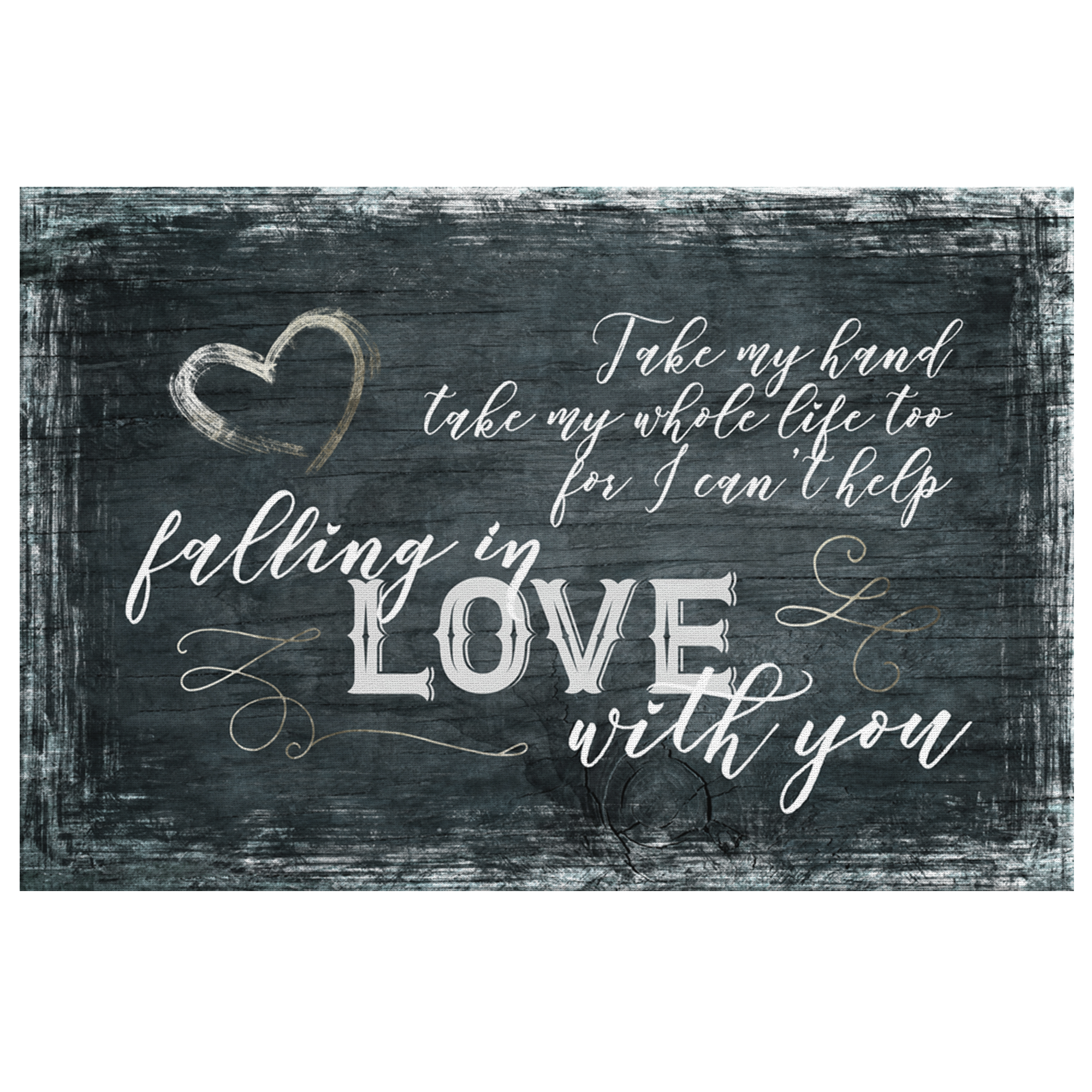 For I Can T Help Falling In Love With You Couples Canvas Wall Art Gearden