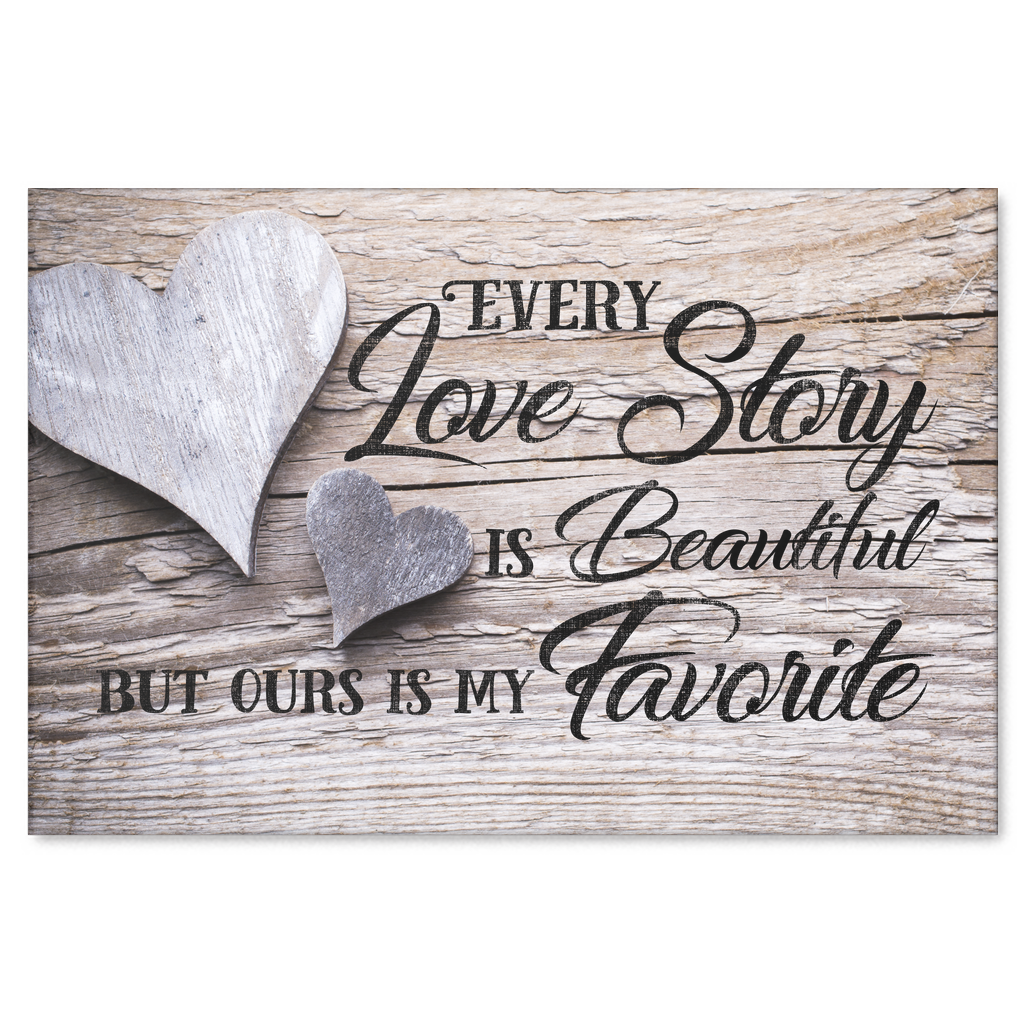 Canvas Wall Art for Couples -"Our Love Story is My ...