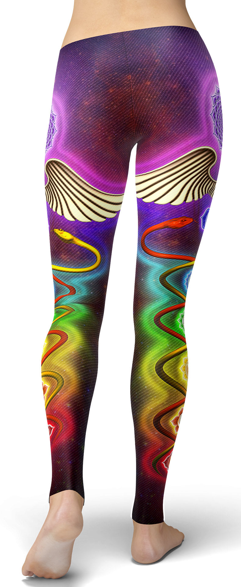 Green Flames Colourful Fire Leggings for Sale by Ninjakandy