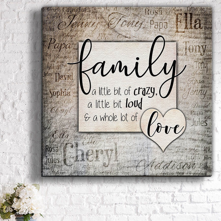 Personalized Photo Pillow Family Love - GearDen