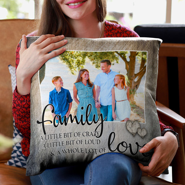 Personalized Name Pillow With Floral Print - GearDen