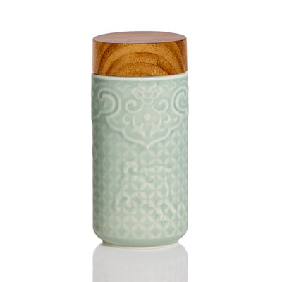 NEW 16oz Ceramic and Full Bamboo Tumbler - LuckyFinn
