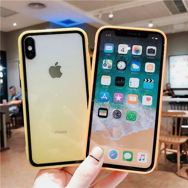 Luxury Gradient Tempered Glass Case For iPhone X/XR/XS/XS MAX