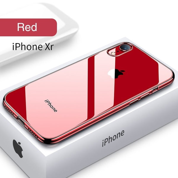 Ultra Thin Transparent Plating Soft Case For Iphone Xr Xs Xs Max Fast Favorite
