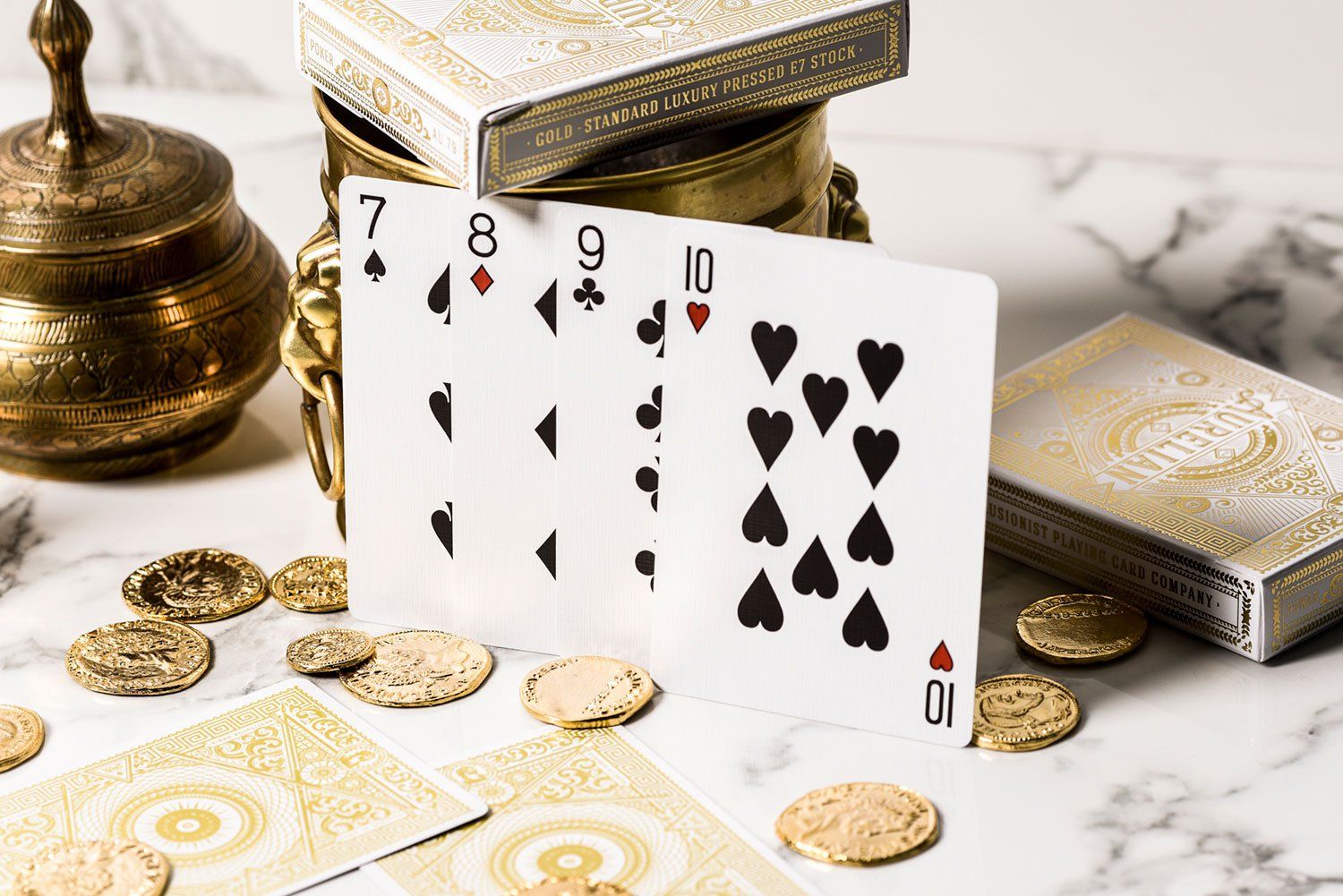 White Aurelian Playing Cards