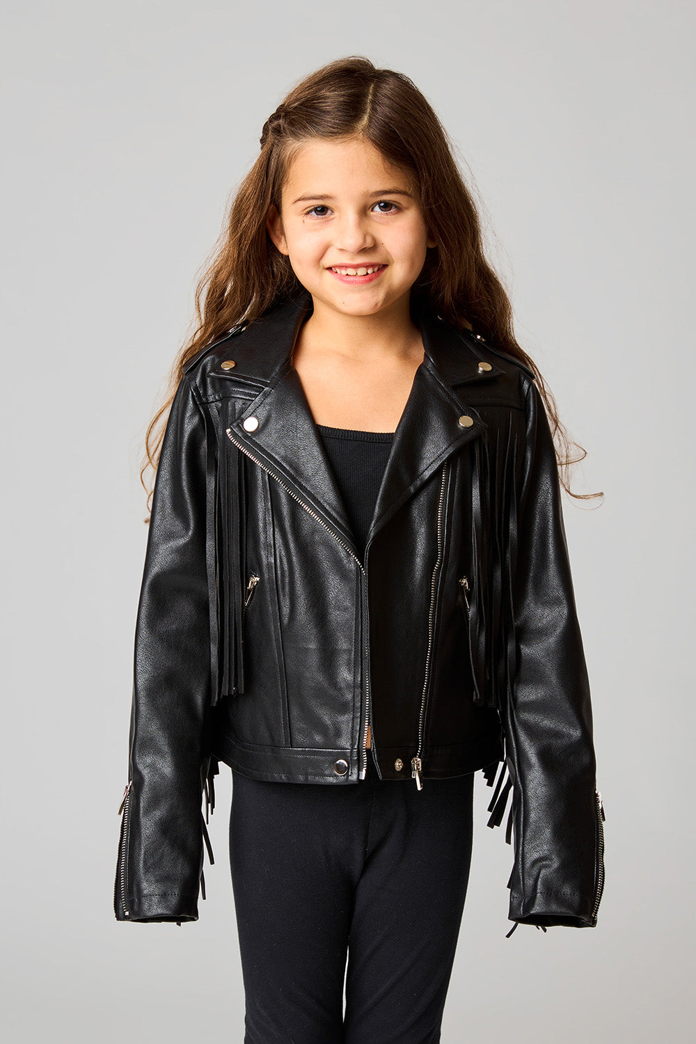 BuddyLove Wholesale | Mini Francesca Vegan Leather Jacket | Black