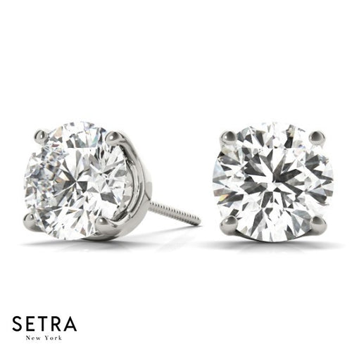 Screw Back Diamonds Stud Earrings – Setra New York