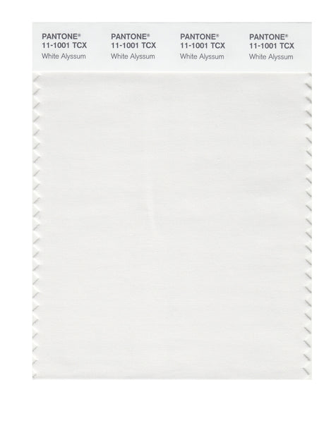 Pantone SMART Color Swatch Card 11-1001 TCX White Alyssum - Columbia