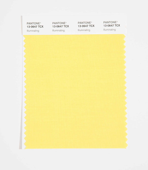 Pantone SMART Color Swatch Card 13-0647 TCX (Illuminating) Color of the Year 2021