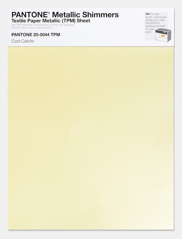 afskaffet gavnlig falsk Metallic Shimmers Textile Paper Metallic [TPM] Sheet 20-0044 TPM Cool  Calcite - Columbia Omni Studio