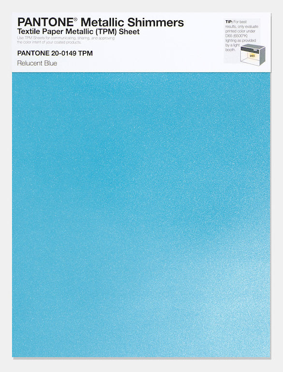 metallic pantone light blue