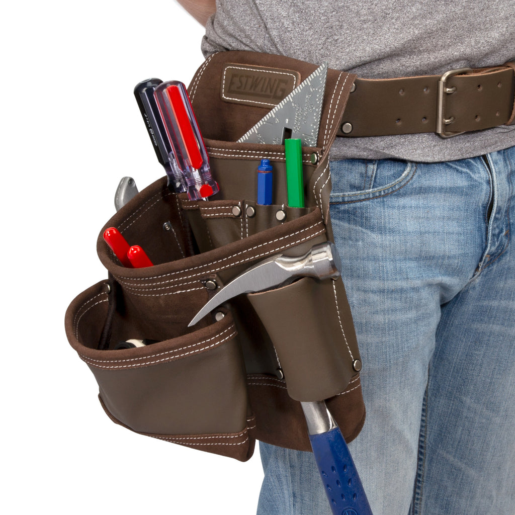 9 Pocket Leather Contractor's Tool Pouch – Estwing
