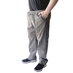 mens full elastic waist cargo pants