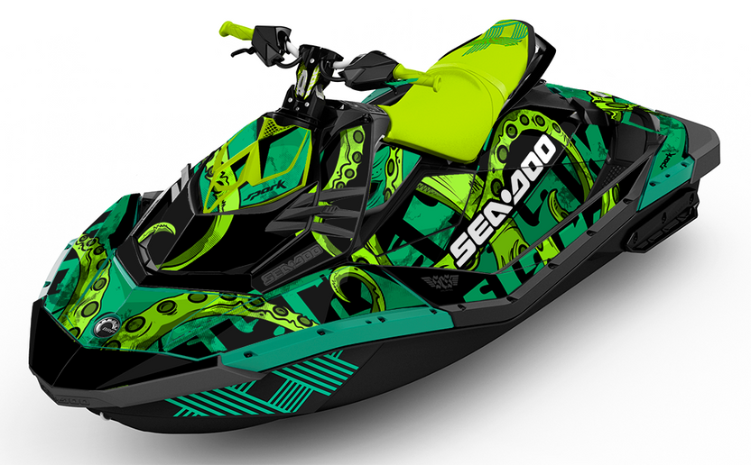 Kraken SeaDoo SPARK Graphics kit and Wraps SCS Unlimited